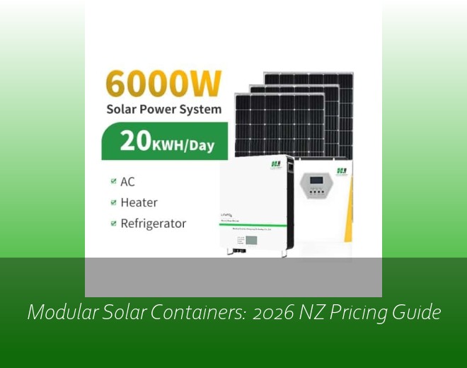 Modular Solar Containers: 2026 NZ Pricing Guide
